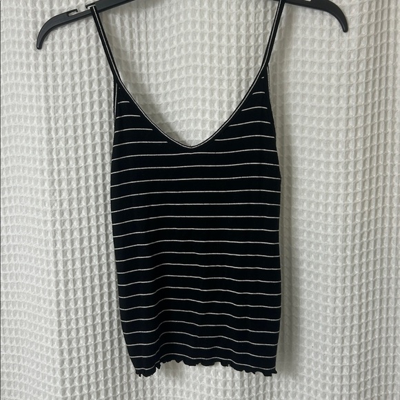 American Eagle Outfitters Tops - American Eagle Soft & Sexy Black and White Stripe Tank Small